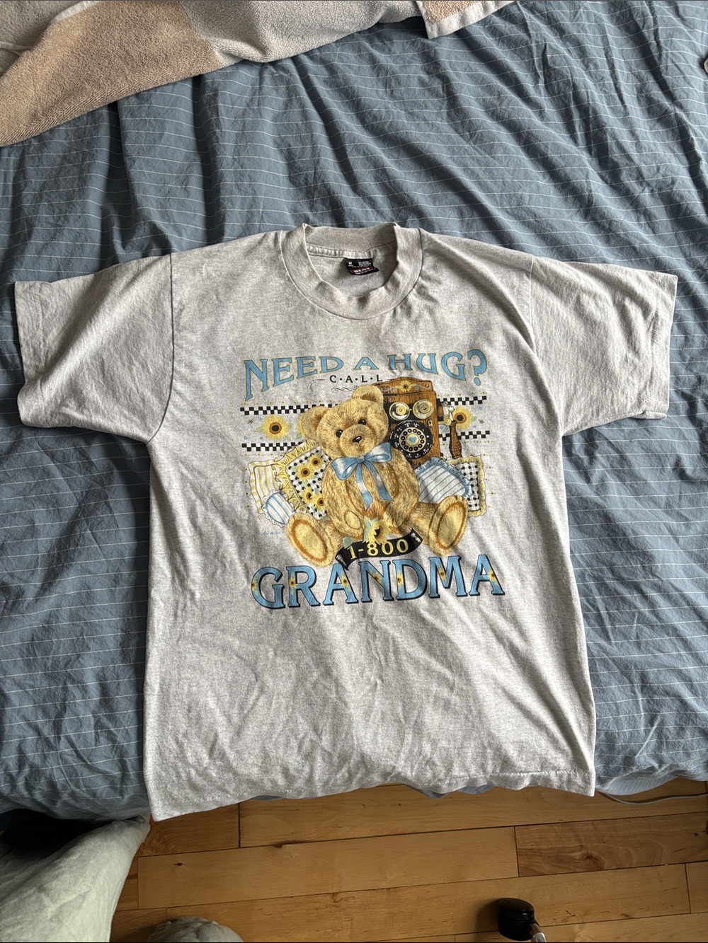 Need A Hug? Call Grandma, Teddy Bear vintage Graphic Tee